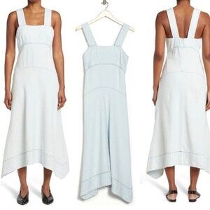 Proenza Schouler White Label Chambray Seamed Dress size 4